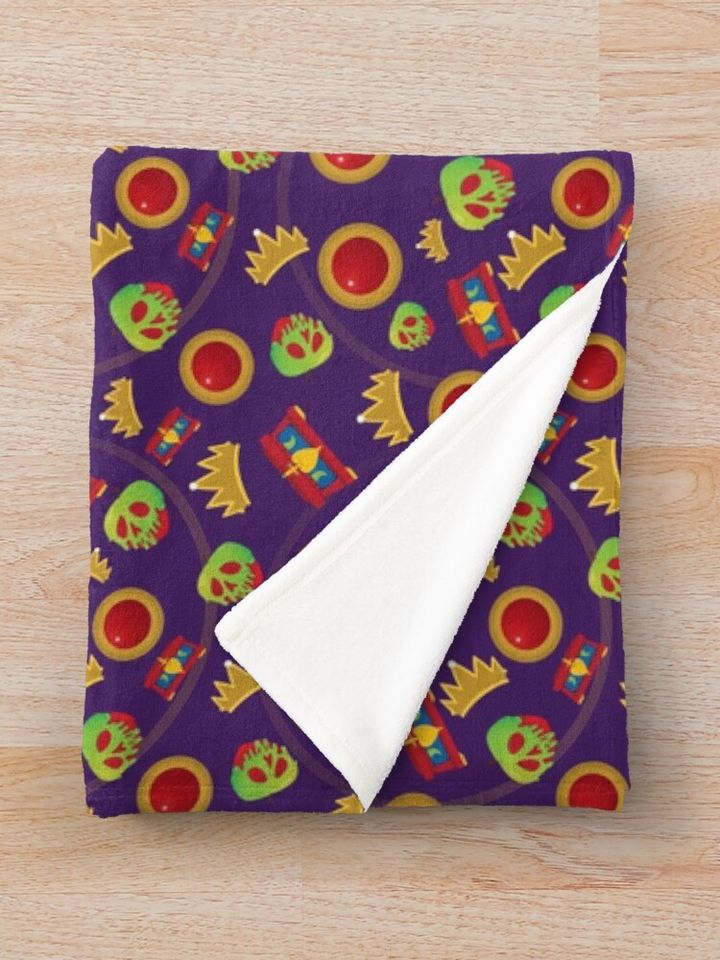 Evil Queen Icons Throw Blanket