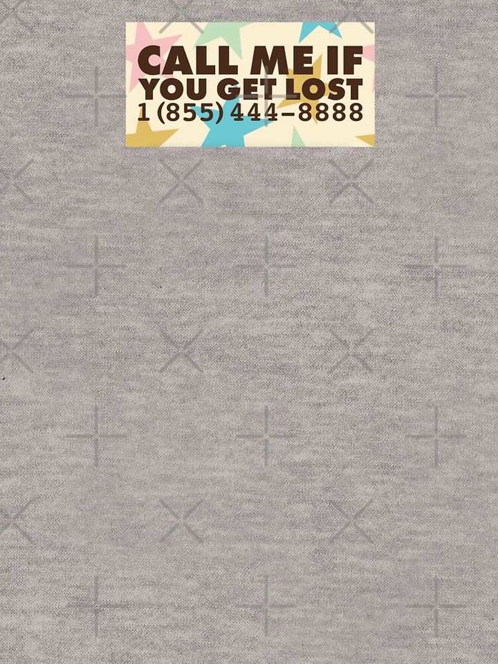 Call Me If You Get Lost Number Design Lightweight Hoodie