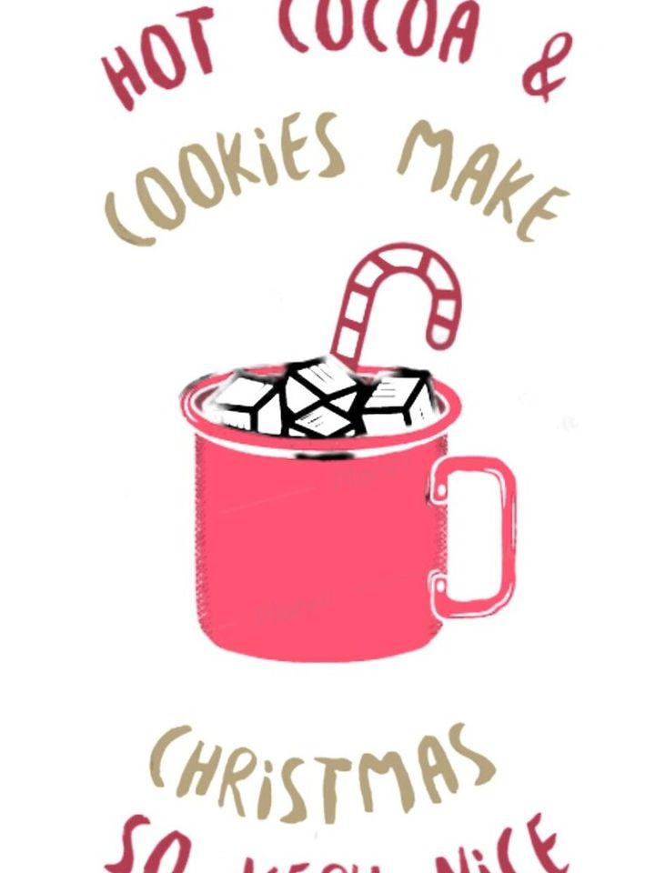 Hot Cocoa & Cookies Make Christmas iPhone Case