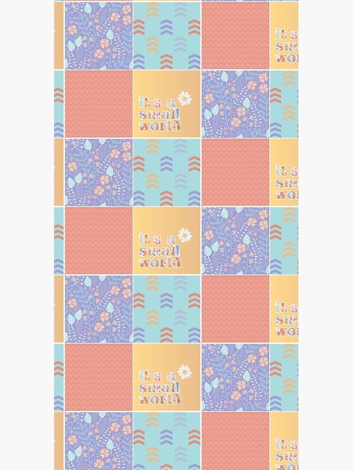 "it's a small world" Pattern (version 1) Duffle Bag