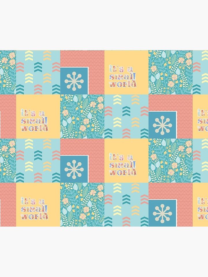 "it's a small world" Pattern (version 2) Duvet Cover