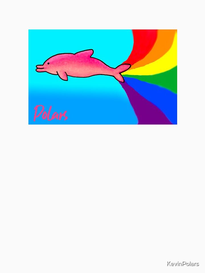 Dolphin  Pink Dolphin Tank Tops