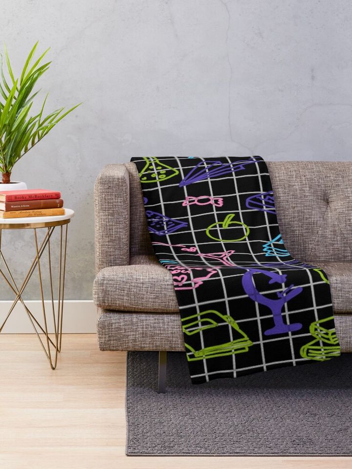Back to School Days Throw Blanket
