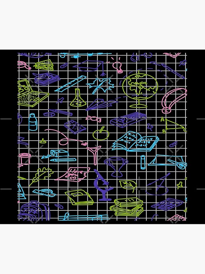 Back to School Days Throw Blanket