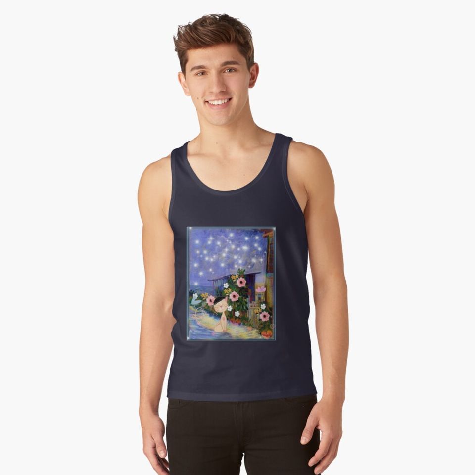 Cat van gogh  Tank Top