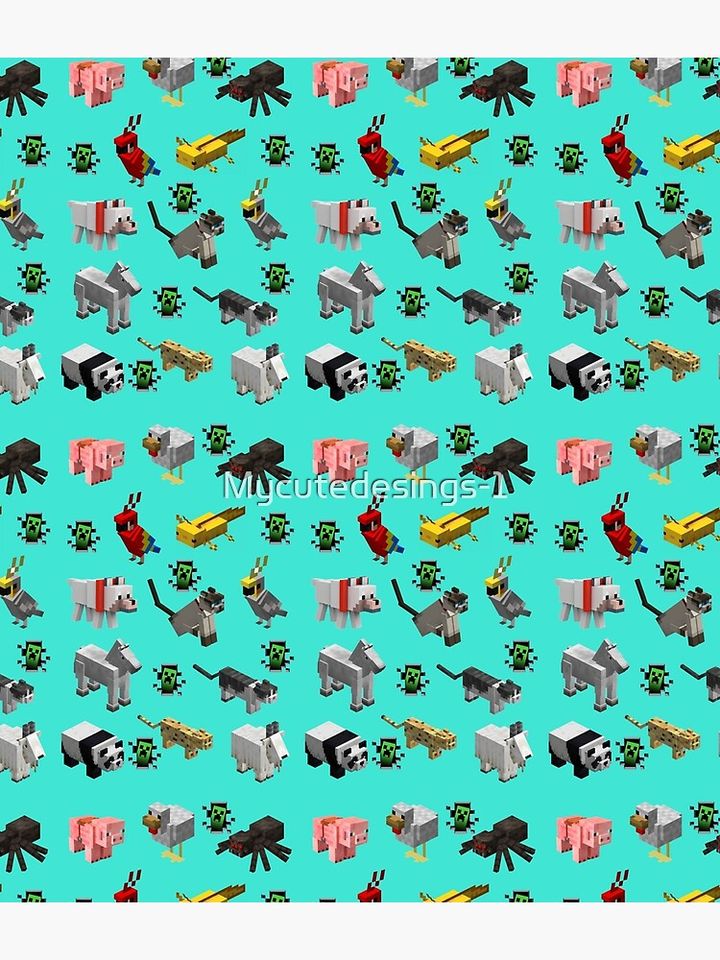 Minecraft animal backpacks and creeper backpack