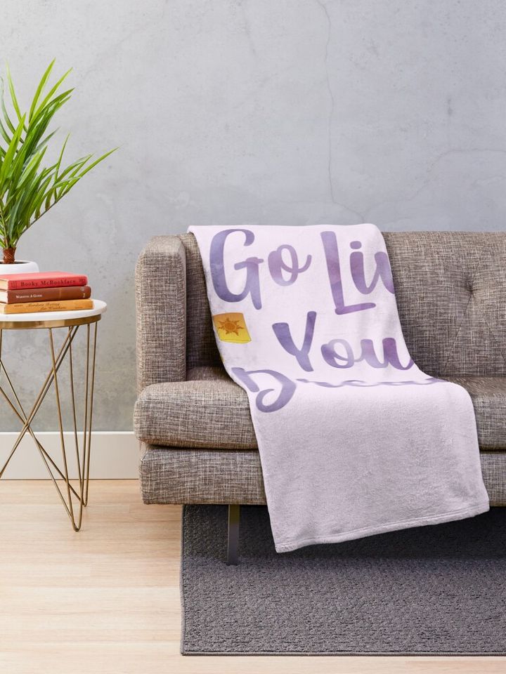 Go Live Your Dream Tangled Throw Blanket