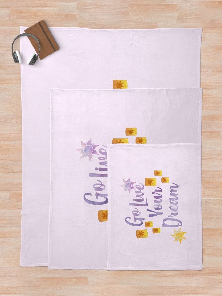 Go Live Your Dream Tangled Throw Blanket