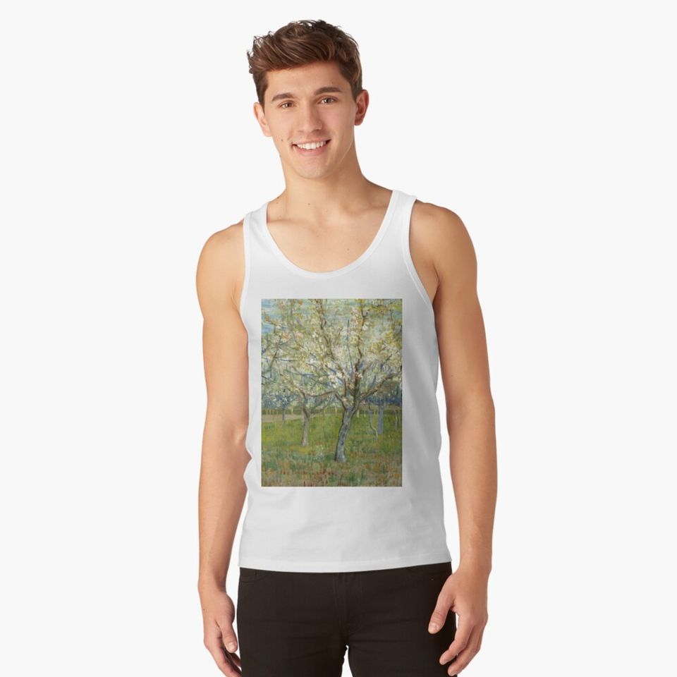 Van Gogh "Orchard with Blossoming Apricot Trees" 1888 Tank Top