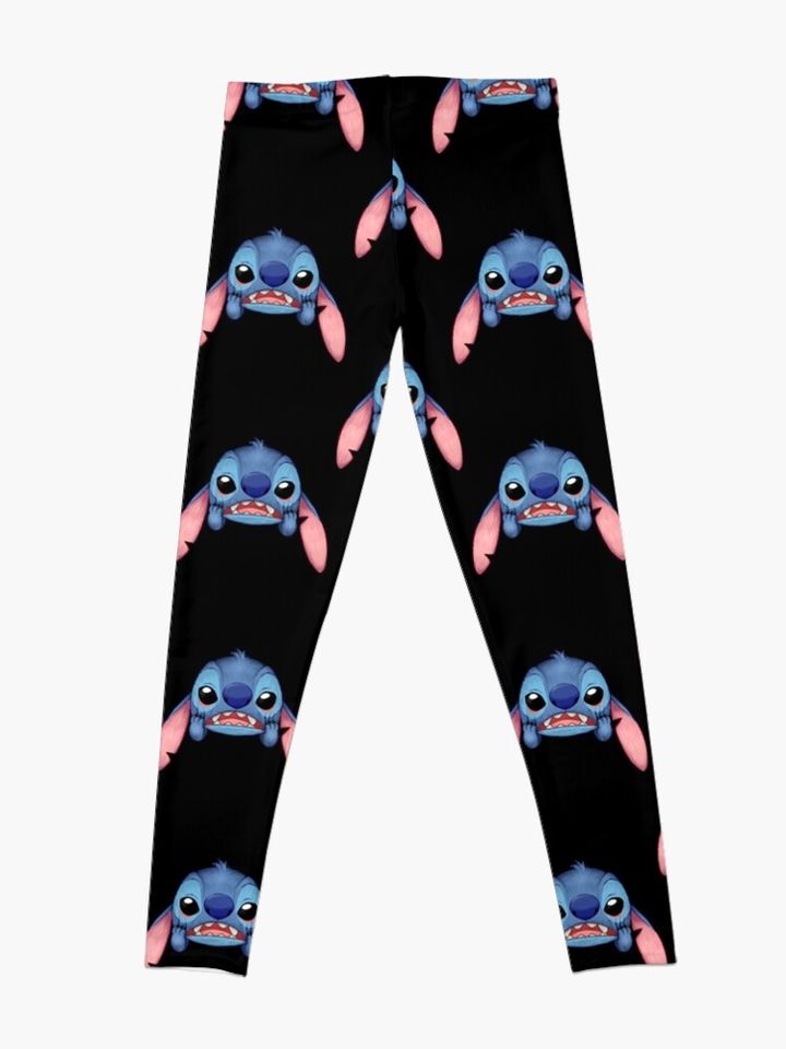 lilo and stitch funny cute stitch frustation  Leggings