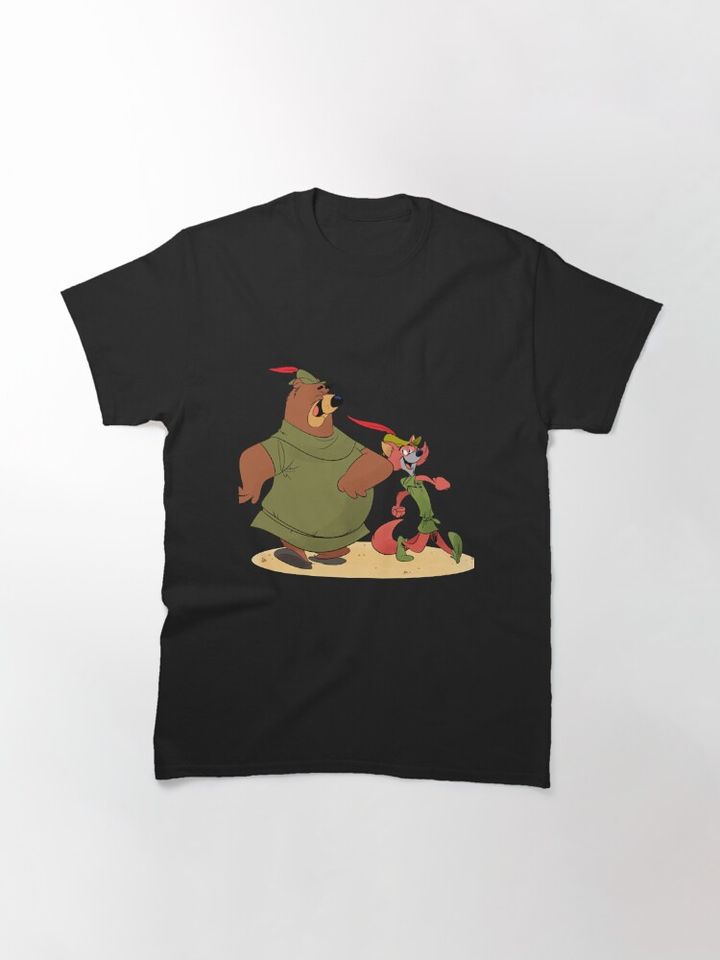 Little John and Robin Hood Cartoon T-Shirt