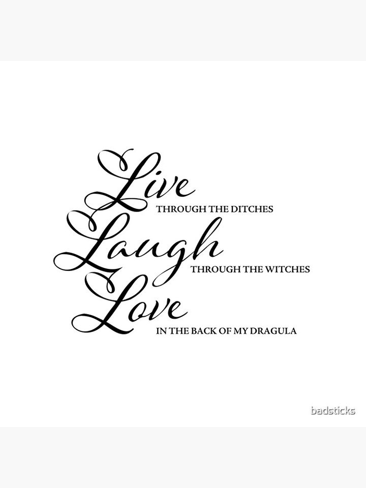 Live Laugh Love DRAGULA Pillow