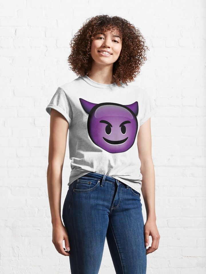 Devil Emoji Unisex Classic T-Shirt