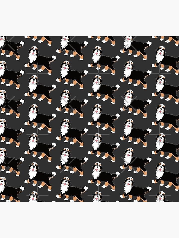 Tri Color Bernedoodle Socks