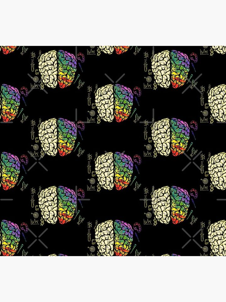 Brain Neurology Hemispheres Analytical Creative Socks