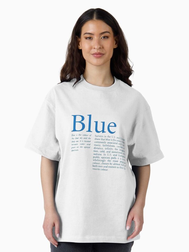 Blue Meaning Oversized T-Shirt