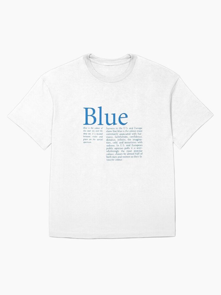Blue Meaning Oversized T-Shirt