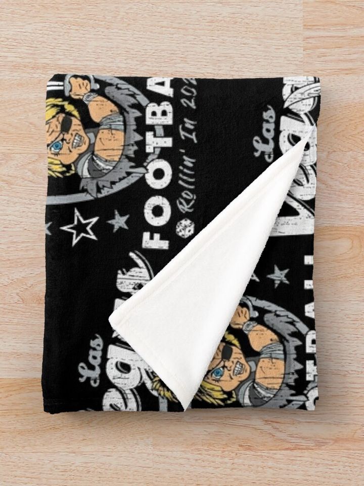 las vegas raiders chucky 2020  Throw Blanket