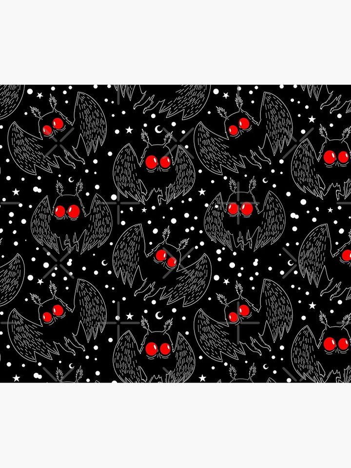 Mothman Night Throw Blanket