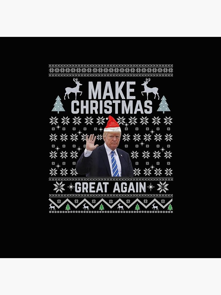 Make Christmas Great Again Trump 2024 Santa Pillow