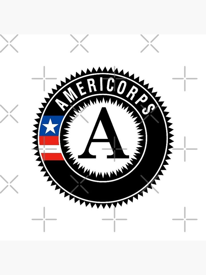 americorps emblem Pin Button