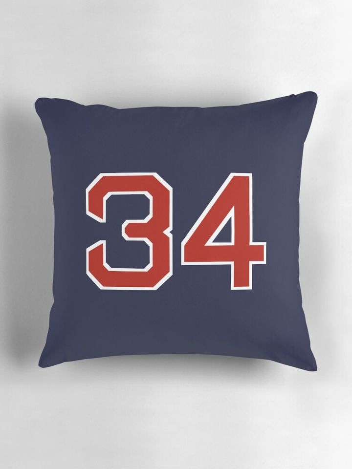 #34 (White Outline) Pillow