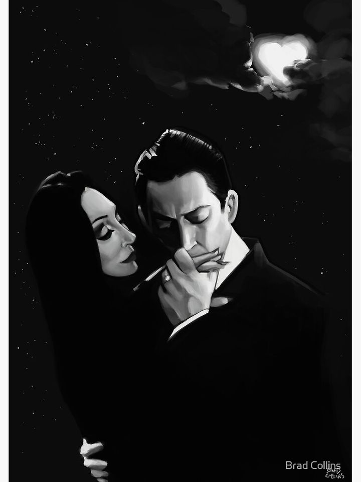 Gomez and Morticia Addams Poster