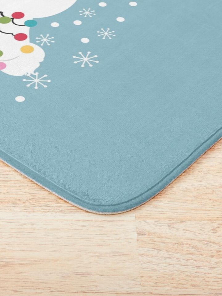 Bichon Frise Christmas Tree Bath Mat