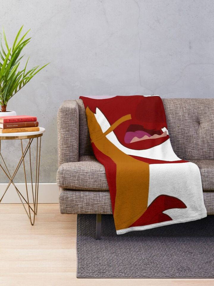 Mushu Limp Noodle  Throw Blanket