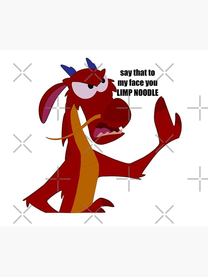 Mushu Limp Noodle  Throw Blanket