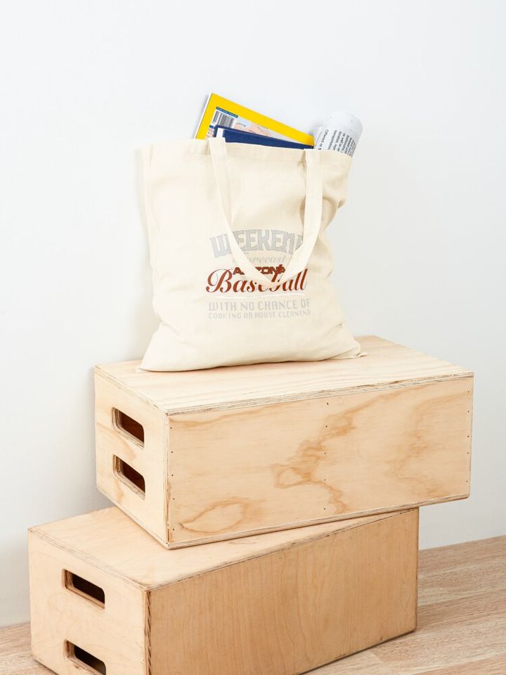 Weekend Baseball Tote Bag