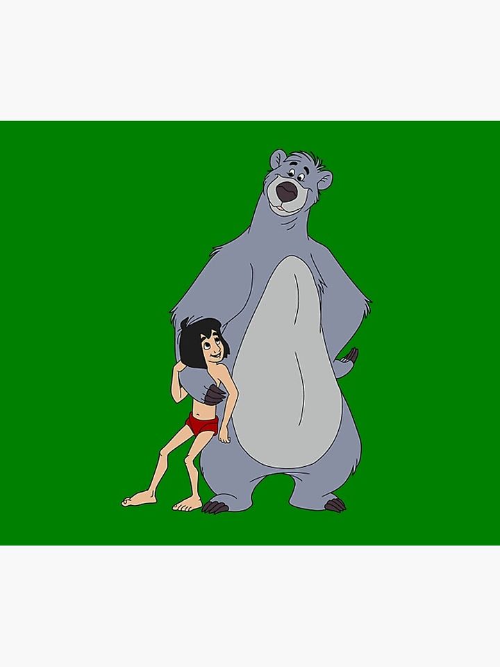 Baloo and Mowgli  Throw Blanket