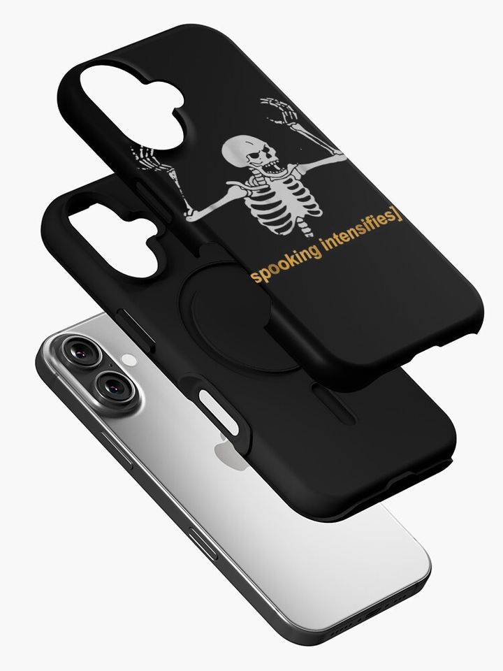 Spooking Intensifies Spooky Scary Skeleton Meme Premium  iPhone Case