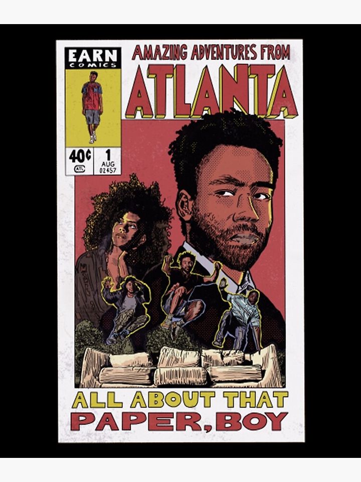 Donald Glover T-ShirtAmazing Adventures From Atlanta T-Shirt_by PennyTees_ Premium Matte Vertical Poster