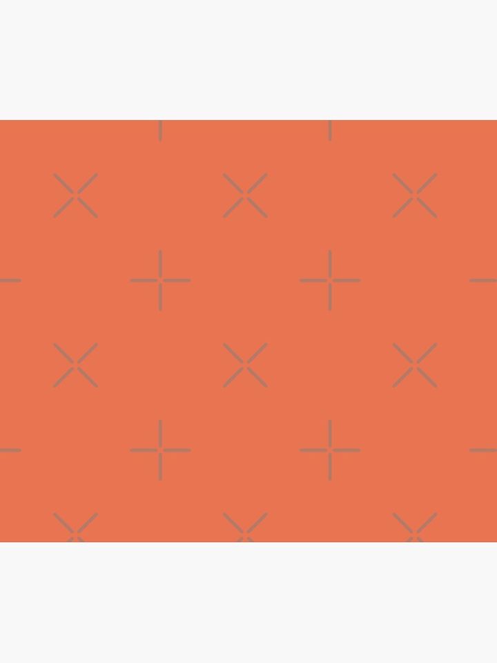 Salmon Orange Solid Color Decor Shower Curtain