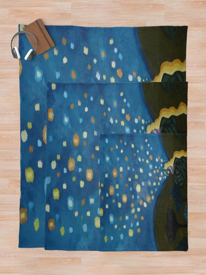 Tangled paint Throw Blanket