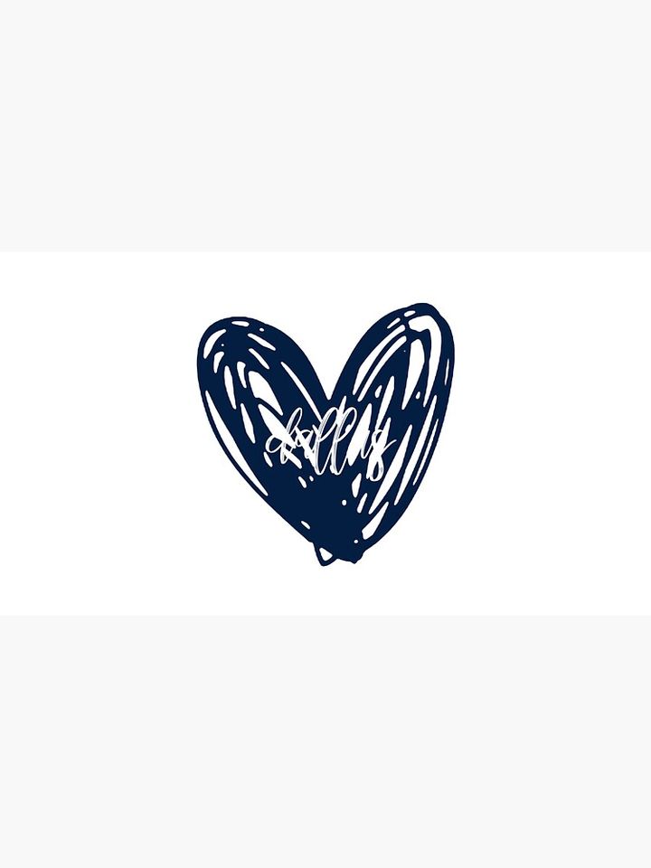 dallas cowboys heart   Cap