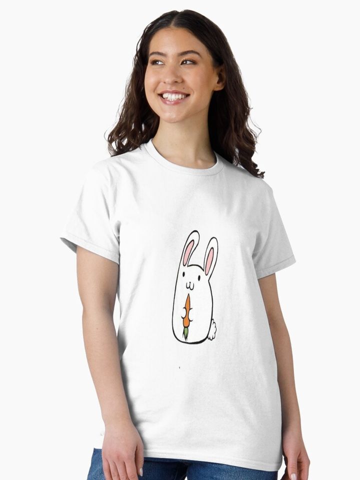 Carrot Rabbit Classic T-Shirt for Men and Women