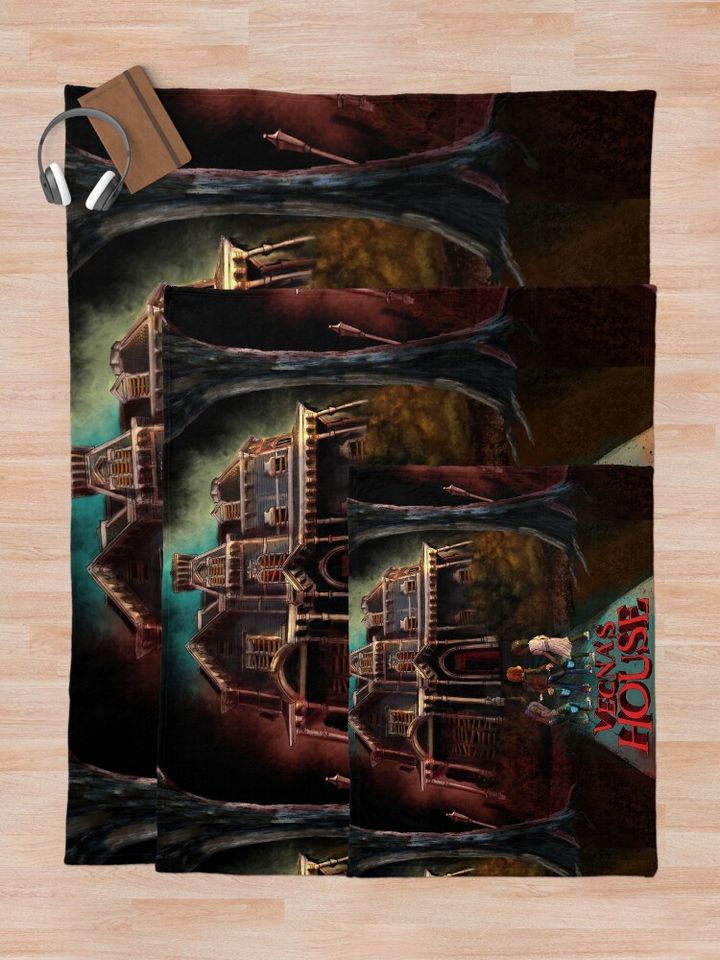 Vecna House (Monster House Parody) - Stranger Things Throw Blanket