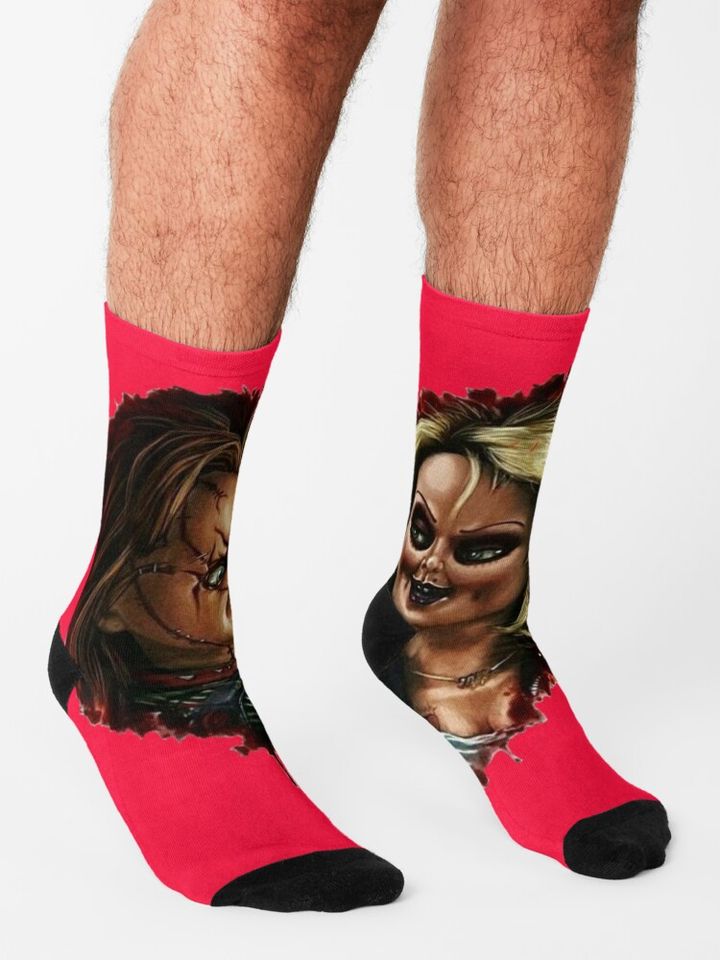 Chucky And Tiffany Love Socks