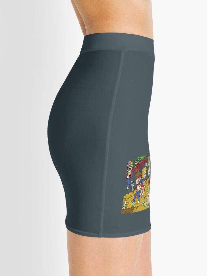Zombie Attack  Mini Skirt