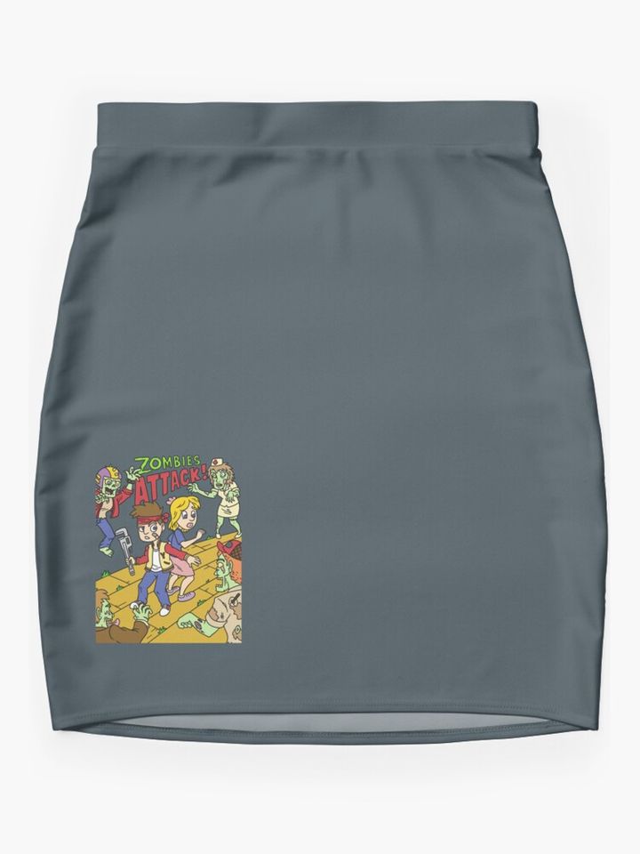 Zombie Attack  Mini Skirt