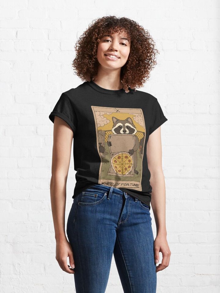 Wheel of Fortune - Raccoons Tarot Classic T-Shirt