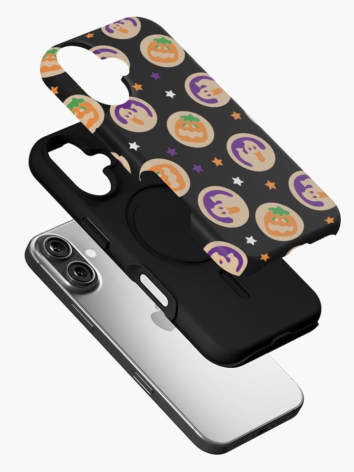 Halloween Pumpkin and Ghost Sugar Cookie  iPhone Case