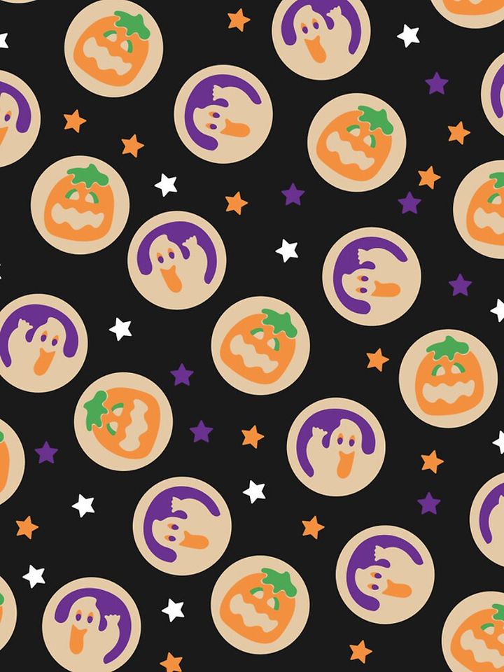 Halloween Pumpkin and Ghost Sugar Cookie  iPhone Case