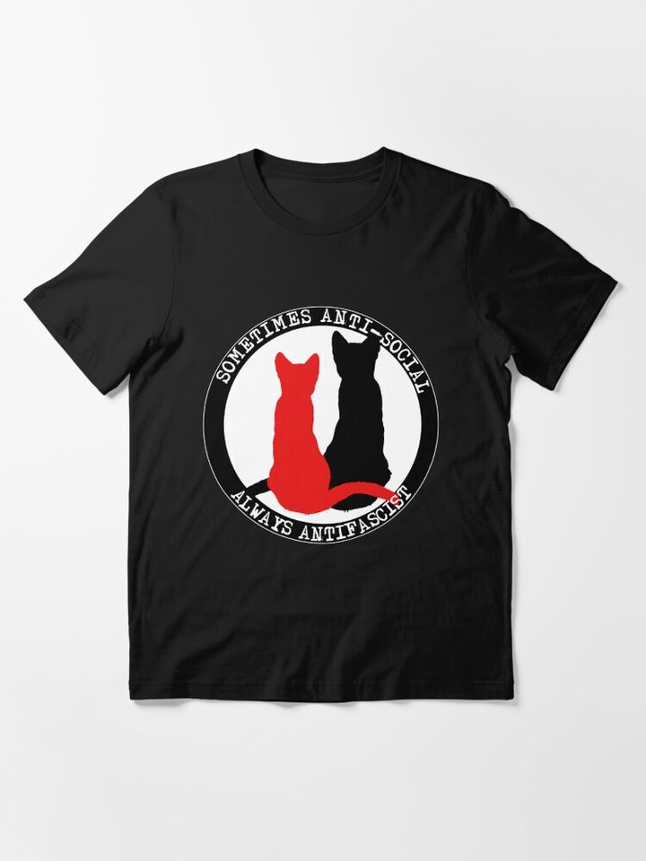 Antifa Inspired Cats Essential Statement T-Shirt