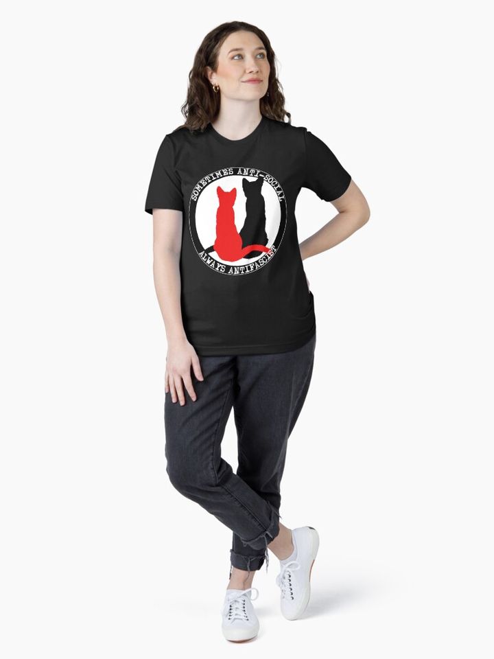 Antifa Inspired Cats Essential Statement T-Shirt