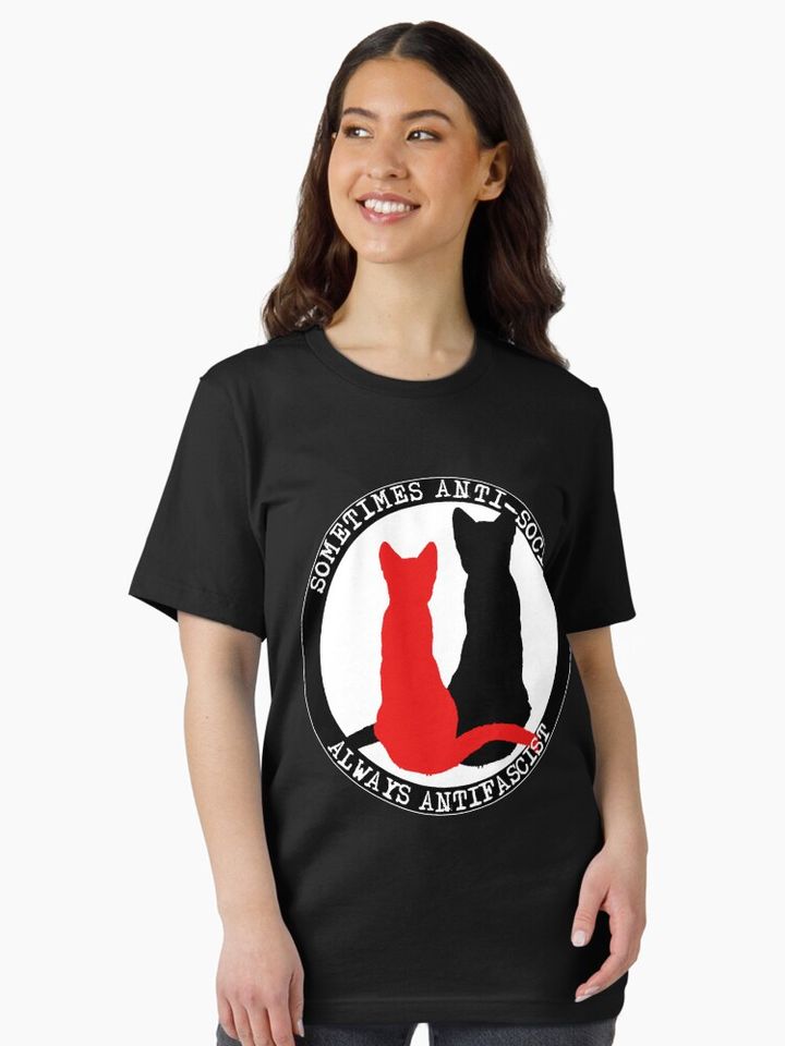 Antifa Inspired Cats Essential Statement T-Shirt