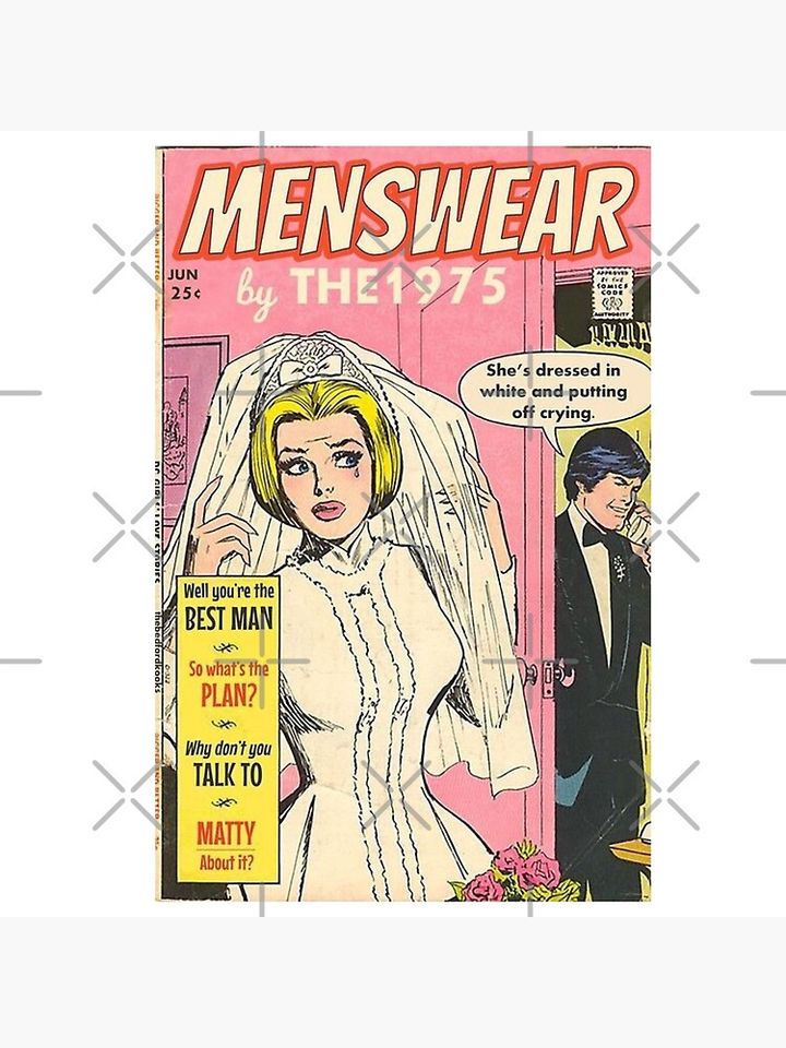 menswear by the 1975 vintage comic Premium Matte Vertical Poster
