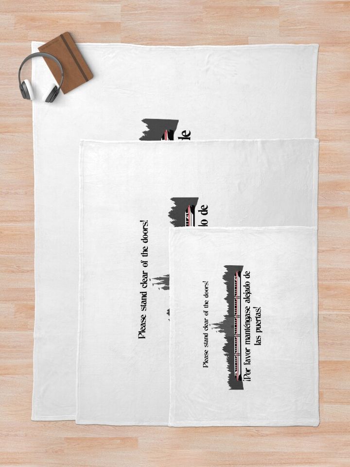 Stand Clear of the Doors Throw Blanket